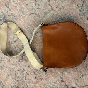 Madewell Tan Leather Crossbody Bag